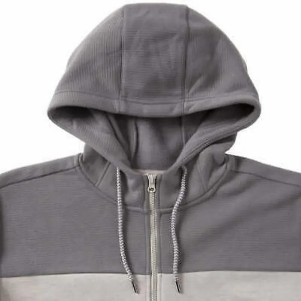 Voyager Men's Full Zip Fleece Hoodie, Gray